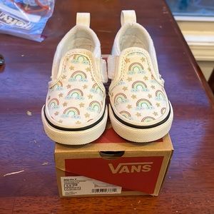 Vans sparkly slide on size 5